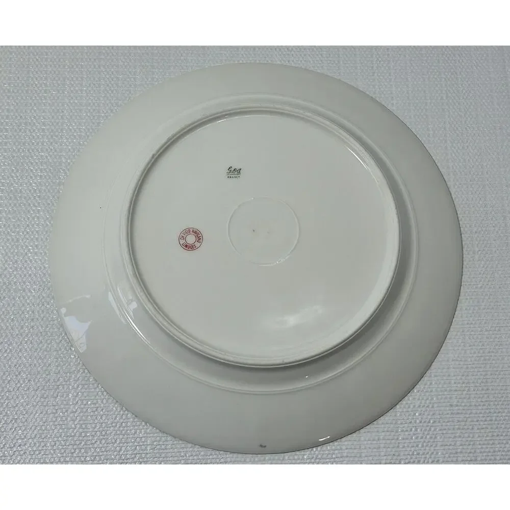 CH Field Haviland Limoges‎ Pink Floral Salad Dinner Replacement 9.5 Plate France